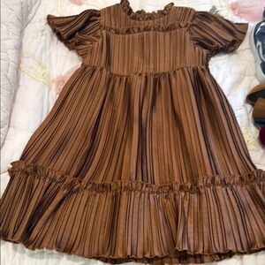 Janie and Jack Chocolate Striped Dress